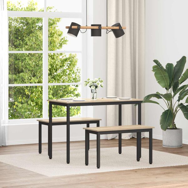 vidaXL Penkki Sonoma 80 x 35 x 45 cm Tekninen puu