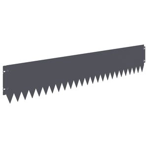 vidaXL Nurmireunus 10 kpl 103 x 20 cm Ter&auml;s Antrasiitti