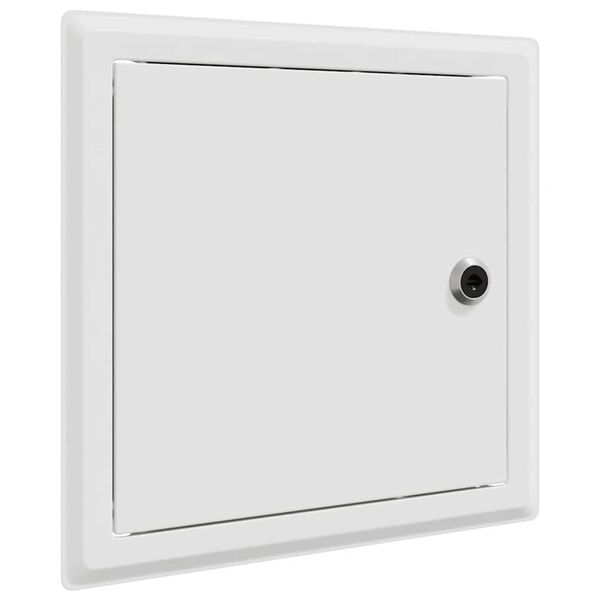 vidaXL Access Panel 2 pcs Valkoinen 20 x 20 cm Teräs