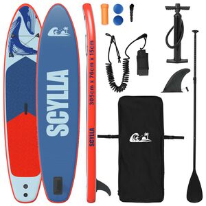 vidaXL Ilmattava Stand Up Paddle Board SCYLLA 305 x 76 x 15 cm Sininen
