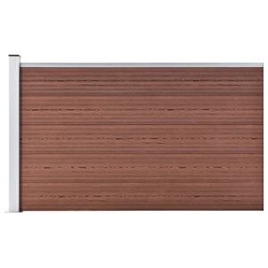 vidaXL Puutarha-aita WPC 175x105 cm ruskea