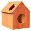 vidaXL Cat House Wax Ruskea 41x50x50 cm Massiivipuum&auml;nty