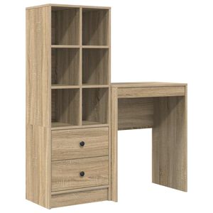 vidaXL P&ouml;yt&auml; Sonoman tammi 105,5 x 34 x 127 cm 2 kpl