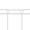 vidaXL S&auml;ngynrunko valkoinen metalli 140x200 cm
