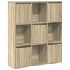 vidaXL Kirjahylly Sonoma-tammi 89x24x101,5 cm tekninen puu