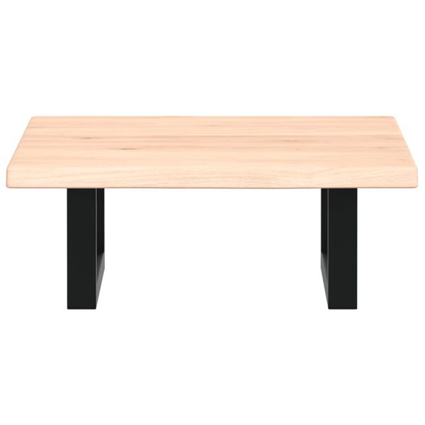 vidaXL Pesuallashylly seinälle teräs ja täysi tammi