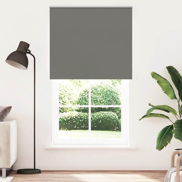 vidaXL Rullaverho Blackout harmaa 130x230 cm Kankaan leveys 126,6 cm