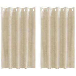 vidaXL Pimennysverhot 2 kpl Kerma 140 x 140 cm Sametti