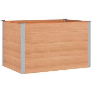 vidaXL Puutarhan Korotettu Kukkalaatikko Ruskea 150 x 100 x 91 cm