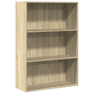 vidaXL Kirjahylly Sonoma-tammi 80x30x114 cm tekninen puu