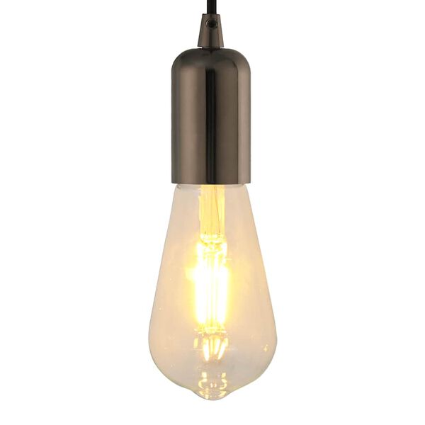 vidaXL lampun pidikkeet 2 kpl Kiilt&auml;v&auml; musta E27