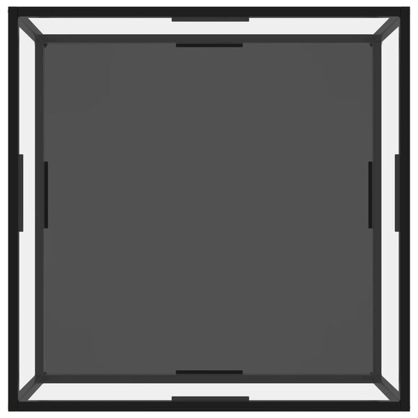 vidaXL Sohvap&ouml;yt&auml; l&auml;pin&auml;kyv&auml; ja musta 80x80x35 cm karkaistu lasi