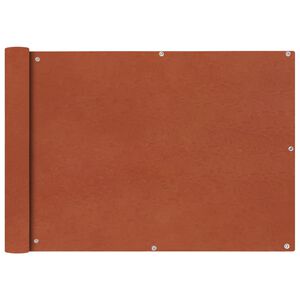vidaXL Parvekkeen suoja Oxford-kangas 75x400 cm Terrakotta