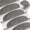 vidaXL Porrasmatot 15 kpl 65x21x4 cm harmaa puolipy&ouml;re&auml; suuri