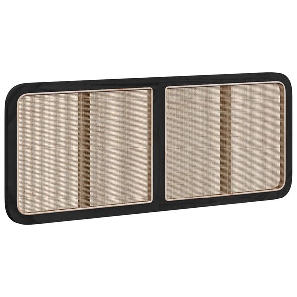 vidaXL P&auml;&auml;tylevy p&auml;&auml;tyll&auml; Musta 140 x 55 x 3 cm Rottinki