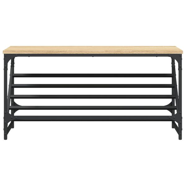 vidaXL Kenk&auml;teline Sonoma-tammi 90x30x45 cm tekninen puu