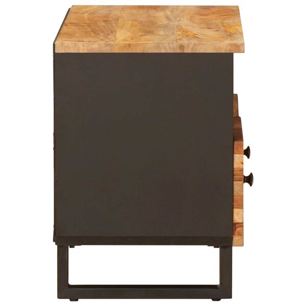 vidaXL TV-kaappi Ruskea 70 x 33 x 46 cm Kiinte&auml; mango puu