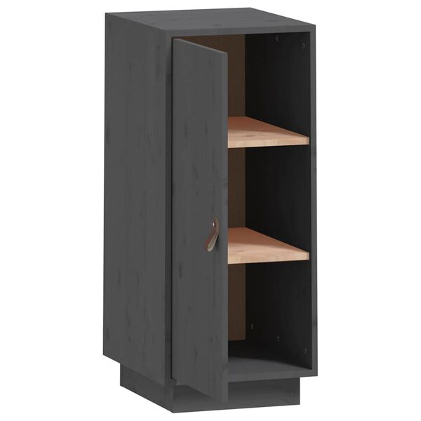 vidaXL Senkki harmaa 34x40x75 cm täysi mänty