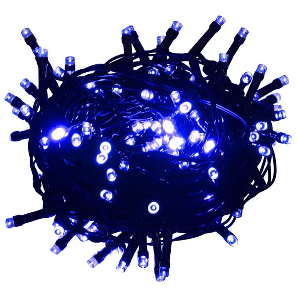 vidaXL LED-valonauha 150 LED-valoa sininen 15 m PVC