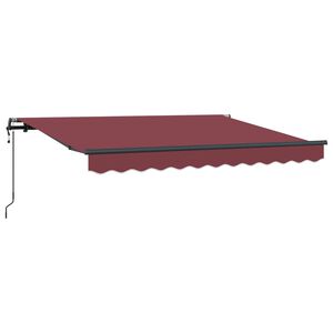 vidaXL Vedett&auml;v&auml; markiisi Burgundi 250 x 200 cm kangas