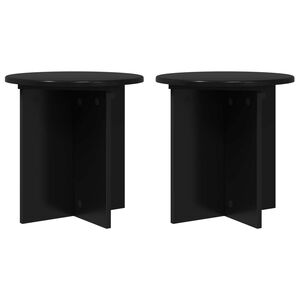 vidaXL Kasviteline 2 pcs Musta 40 x 40 x 40 cm Tekninen puu