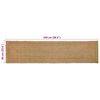 vidaXL Alue Matto Beige 60 x 250 cm Juutti