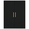 vidaXL Sein&auml;kiinnitett&auml;v&auml;t kaapit 2 kpl musta 69,5x34x90 cm