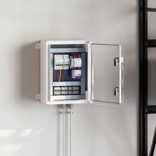 vidaXL Ohjauskabinetti Harmaa 30 x 19,5 x 40 cm ABS-muovi