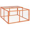 vidaXL Kaninkoppi 124x120x60 cm t&auml;ysi kuusi