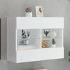 vidaXL TV-sein&auml;kaappi LED-valoilla valkoinen 78,5x30x60,5 cm
