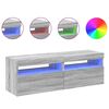 vidaXL TV-tasot 2 kpl LED-valoilla harmaa Sonoma 60x35x40 cm