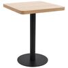 vidaXL Bistrop&ouml;yt&auml; vaaleanruskea 60x60 cm MDF