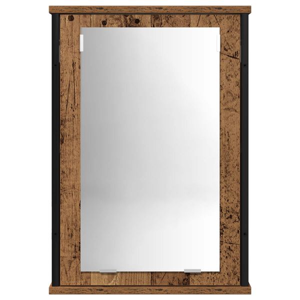 vidaXL Kylpyhuonekalustesetti ovella 2 pcs Ruskea 60 x 30 x 60 cm