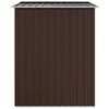 vidaXL Puutarhavaja ruskea 205x129x183 cm galvanoitu teräs