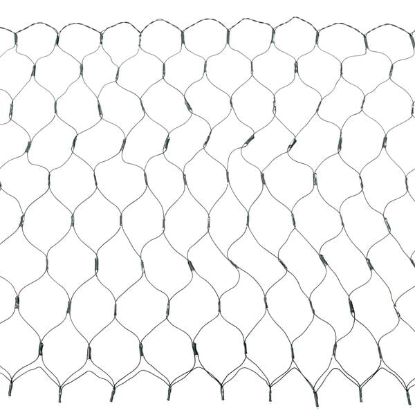 vidaXL Led-verkko Tummanvihre&auml;