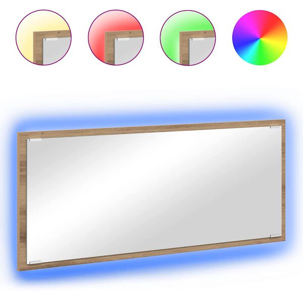 vidaXL Peili peilill&auml; Artisan tammi 90 x 8,5 x 37 cm Tekninen puu