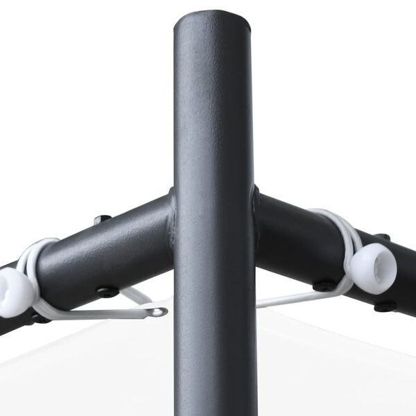 vidaXL Huvimaja tasakatolla 3x3 m valkoinen 180 g/m&sup2;