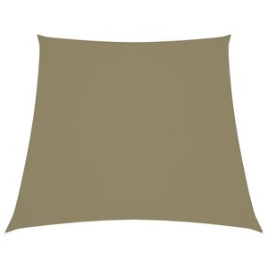 vidaXL Aurinkopurje Oxford-kangas puolisuunnikas 2/4x3 m beige
