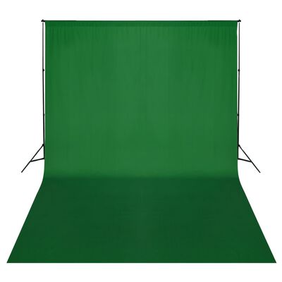 vidaXL Taustakankaan tukijärjestelmä 500x300 cm vihreä