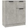 vidaXL Senkki betoninharmaa 60x30x70 cm tekninen puu