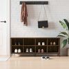 vidaXL Kenk&auml;kaappi ruskea tammi 131x35x50 cm tekninen puu