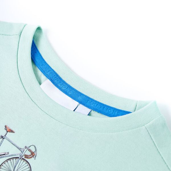 Lasten T-paita vaalea minttu 116