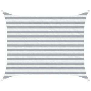 vidaXL Aurinkosuojapurje Vaaleanharmaa ja valkoinen 2 x 2,5 m