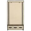 vidaXL Vaatekaappi kerma 87x49x159 cm kangas