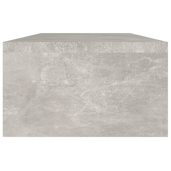 vidaXL N&auml;ytt&ouml;teline betoninharmaa 60x23,5x12 cm tekninen puu