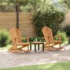 vidaXL Puutarhan Adirondack-riipputuolit 2 pcs Ruskea 77 x 100 x 98 cm