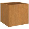 vidaXL Kukkalaatikot 2 kpl 42x40x39 cm Corten teräs