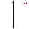 vidaXL Kaapin kahvat 5 kpl musta 320 mm ruostumaton ter&auml;s