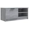 vidaXL TV-taso harmaa Sonoma 80x35x36,5 cm tekninen puu