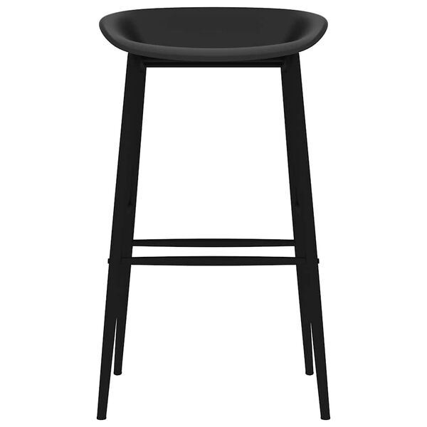 vidaXL Baarituolit 2 kpl musta